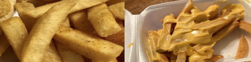 Sides & Aperitivos - French fries and cheese fries